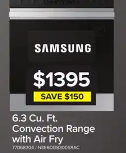 Leon's Samsung BESPOKE Stainless Steel 30 Fan Convection Slide in Range (6.3cu.ft.) - NSE6DG8300SRAC offer