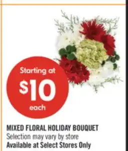 Shoppers Drug Mart MIXED FLORAL HOLIDAY BOUQUET offer