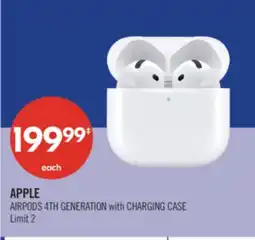 Shoppers Drug Mart APPLE AIRPODS 4TH GENERATION with CHARGING CASE offer