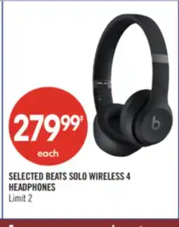 Shoppers Drug Mart SELECTED BEATS SOLO WIRELESS 4 HEADPHONES offer