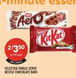 Shoppers Drug Mart SELECTED SINGLE SERVE NESTLE CHOCOLATE BARS offer