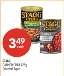 Shoppers Drug Mart STAGG CANNED CHILI offer