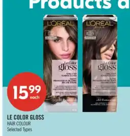Shoppers Drug Mart LE COLOR GLOSS HAIR COLOUR offer