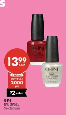 Shoppers Drug Mart O∙P∙I NAIL ENAMEL offer