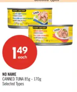Shoppers Drug Mart NO NAME CANNED TUNA offer