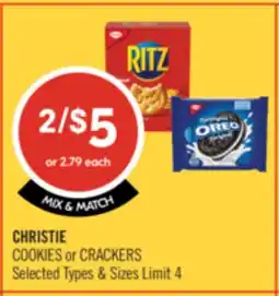 Shoppers Drug Mart CHRISTIE COOKIES or CRACKERS offer