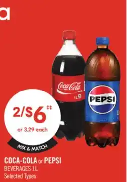 Shoppers Drug Mart COCA-COLA or PEPSI BEVERAGES offer