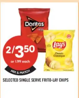 Shoppers Drug Mart SELECTED SINGLE SERVE FRITO-LAY CHIPS offer