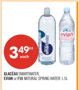 Shoppers Drug Mart GLACÉAU SMARTWATER, EVIAN or FIJI NATURAL SPRING WATER offer