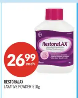 Shoppers Drug Mart RESTORALAX LAXATIVE POWDER offer