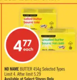 Shoppers Drug Mart NO NAME BUTTER offer