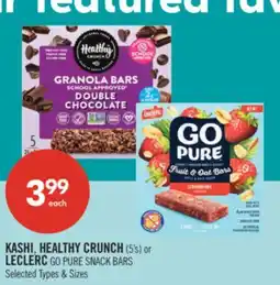 Shoppers Drug Mart KASHI, HEALTHY CRUNCH (5's) or LECLERC GO PURE SNACK BARS offer