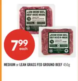Shoppers Drug Mart MEDIUM or LEAN GRASS FED GROUND BEEF offer