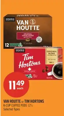 Shoppers Drug Mart VAN HOUTTE or TIM HORTONS K-CUP COFFEE PODS offer