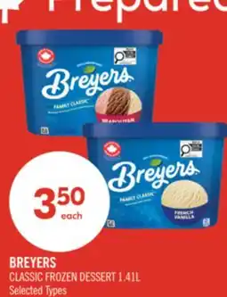 Shoppers Drug Mart BREYERS CLASSIC FROZEN DESSERT offer