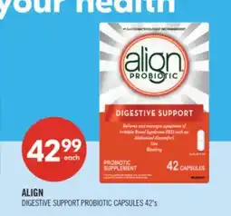 Shoppers Drug Mart ALIGN DIGESTIVE SUPPORT PROBIOTIC CAPSULES offer