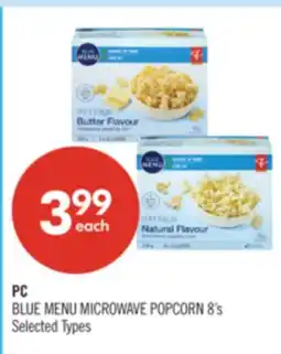 Shoppers Drug Mart PC BLUE MENU MICROWAVE POPCORN 8's offer