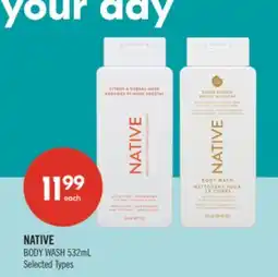 Shoppers Drug Mart NATIVE BODY WASH offer