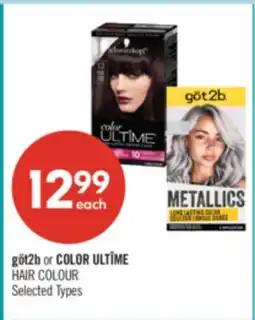 Shoppers Drug Mart göt2b or COLOR ULTÎME HAIR COLOUR offer