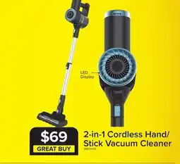 Leon's 2-IN-1 Cordless Hand/Stick Vacuum Cleaner - Grey, Blue offer
