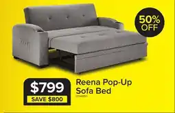 Leon's Reena Pop up Sofa Bed - Grey offer