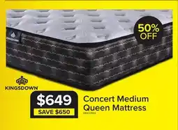 Leon's In Harmony - Kingsdown Concert Medium Tight Top Queen Mattress offer
