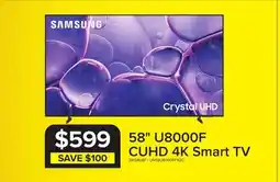 Leon's Samsung 58 4K CUHD Smart LED TV - UN58U8000FFXZC offer