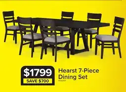 Leon's Hearst 7-Piece Extendable Trestle Dining Set - Dark Oak offer