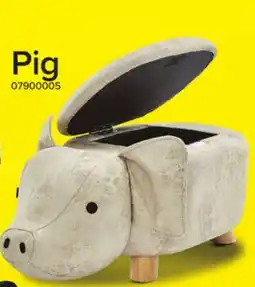 Leon's Pig Storage Ottoman - Grey offer
