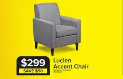 Leon's Lucien Accent Chair - Light Grey offer
