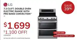 Goemans Appliances LG 7.3 CU. FT. DOUBLE OVEN ELECTRIC RANGE WITH PRO BAKE CONVECTION offer