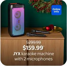Walmart JYX Karaoke Machine with 2 Microphones offer