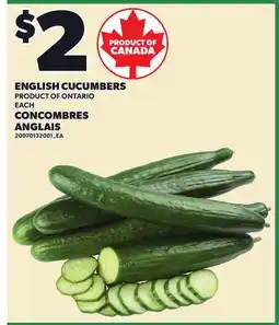 Independent City Market ENGLISH CUCUMBERS offer