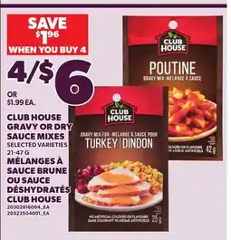 Independent City Market CLUB HOUSE GRAVY OR DRY SAUCE MIXES, 21-47 G offer