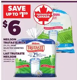 Independent City Market NEILSON TRUTASTE MILK, 4 L offer
