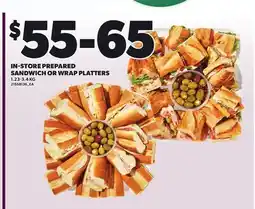Independent City Market IN-STORE PREPARED SANDWICH OR WRAP PLATTERS, 1.23-3.4 KG offer