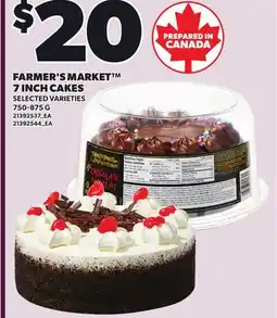 Independent City Market FARMER'S MARKET 7 INCH CAKES, 750-875 G offer