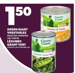 Independent City Market GREEN GIANT VEGETABLES, 341/398 ML offer