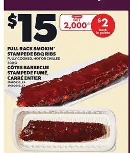 Independent City Market FULL RACK SMOKIN' STAMPEDE BBQ RIBS, 500 G offer