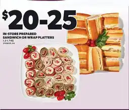 Independent City Market IN-STORE PREPARED SANDWICH OR WRAP PLATTERS, 1.2-1.7 KG offer