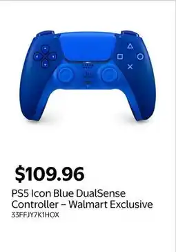 Walmart PS5 Icon Blue DualSense Controller – Walmart Exclusive offer