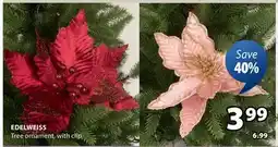 JYSK EDELWEISS Tree ornament offer