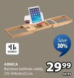 JYSK ARNICA Bamboo bathtub caddy offer