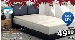JYSK T25 Memory foam topper offer