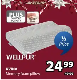 JYSK KVINA Memory foam pillow offer
