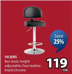 JYSK VEJERS Bar stool offer