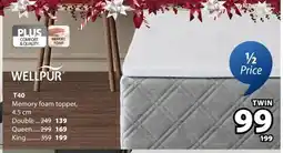 JYSK T40 Memory foam topper offer