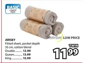 JYSK JERSEY Fitted sheet offer