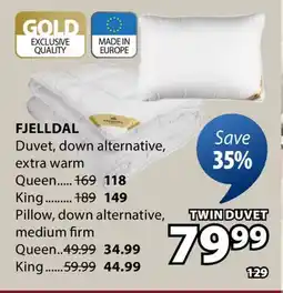 JYSK FJELLDAL Duvet offer