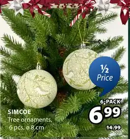 JYSK SIMCOE Tree ornaments offer